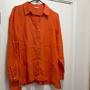 Eileen Fisher Bright Orange Top